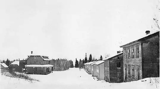 La rue Saint-Georges durant l'hiver 1945-1946.