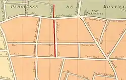 La rue Saint-Georges en 1786.