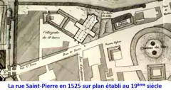 Rue Saint-Pierre en 1525