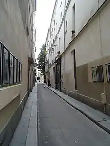 Vue de la rue depuis la rue de Seine.