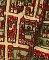 Rue de Braque, en 1569, plan de Munser.