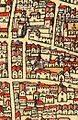 Rue de Braque, en 1575, plan de Belleforest.