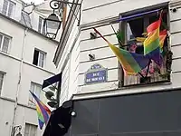 La rue de Moussy, côté rue de la Verrerie (Paris).