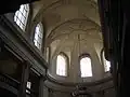 L'intérieur de l'église : vue de la coupole.