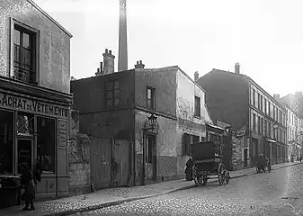 Rue des Chaufourniers en 1913.