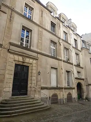 Cour de l'ancien hôtel particulier.