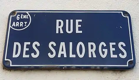 Panneau de rue