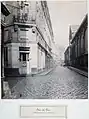 La rue Vauvilliers, vers 1865, après la construction des pavillons Baltard.