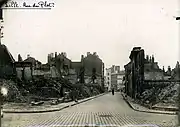 Rue du Plat en 1920 après les destructions du siège de 1914