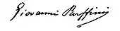 signature de Giovanni Ruffini
