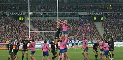 Le Stade français accueille le Stade toulousain au Stade de France le 27 janvier 2007.