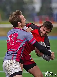 Match de rugby pendant le TOSS.