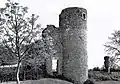 Ruine de la tour du château de Rochefort avant (date inconnue).