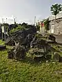 Ruines de l'Église du Fort de Saint-Pierre en juillet 2022