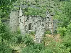 Ruines du château de Lesdiguières.