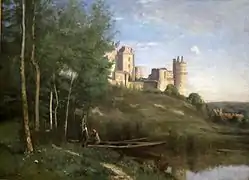 Camille Corot, Ruines du château de Pierrefonds (1866-1867).