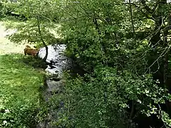 Le ruisseau de Boulou au pont de la RD 3E3.