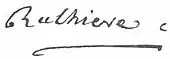 signature de Claude Carloman de Rulhière