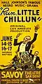 Affiche du spectacle Run, Little Chillun par Hall Johnson au Savoy Theatre de San Diego (1936).