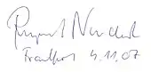signature de Rupert Neudeck