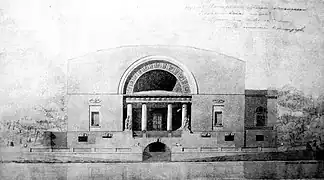 Projet de pavillon russe à Turin 1911. Architecte : Vladimir Chtchouko