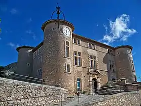 Château de Rustrelcheminée, salle, élévation, décor intérieur, toiture