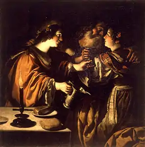 Loth et ses filles, 1620Valence (Espagne)