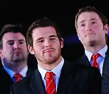 Description de l'image Ryan Bevington. Wales Grand Slam Celebration, Senedd 19 March 2012.jpg.