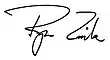 Signature de Ryan Zinke