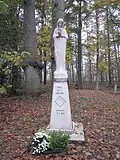 Statue de Notre-Dame de Banneux dans le domaine de Ryckevelde (nl), Assebroek et Sainte-Croix (communes de Bruges).