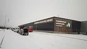 Terminal de l'aéroport des montagnes de Scandinavie en 2020.