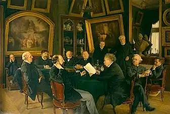 Une lecture au comité de la Comédie-Française (1888), Paris, Comédie-Française.