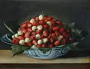Jatte de fraises, vers 1620, musée de l'œuvre Notre-Dame de Strasbourg