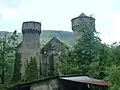 Ruines du château, en mai 2013.