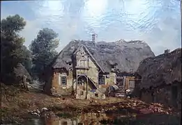 Une ferme à Ouerray (1844), huile sur toile 33 × 46 cm, musée des beaux-arts de Chartres.