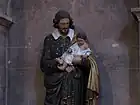 Statue de saint Vincent-de-Paul portant l'enfant Jésus (1829)
