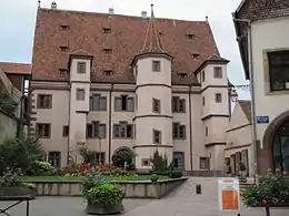 Hôtel d'Ebersmunstertourelle d'escalier, façades, toitures, vestibule d'entrée