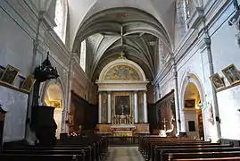 Intérieur de l'église de l'ancien monastère de Consolation.