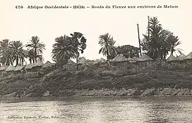Bords du fleuve aux environs de Matam (AOF).