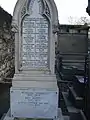 Sépulture des sœurs Callot au cimetière Montmartre.