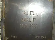 Sépulture du Puits d'Amaury (1834-1949)