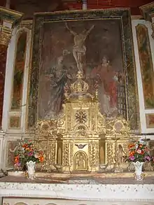 Retable de l'église de Sérée.