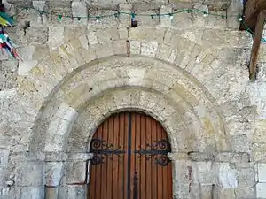 Archivolte du portail roman de l'église