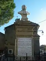 Buste d'Antony Réal à Sérignan-du-Comtat