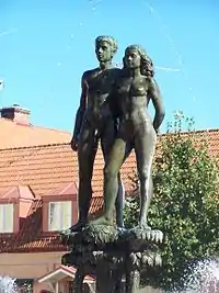 Ask och Embla à Sölvesborg.