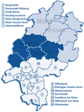 District de Darmstadt.