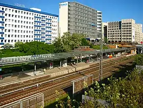 Vue de la station de S-Bahn Landsberger Allee.