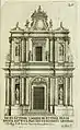 Façade de l'église Sainte-Marie d’Altötting à Prague, de "Disegni d’Architettura Civile et Ecclesiastica" par Guarino Guarini, Turin, 1686.