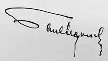 Signature de Paul Segond