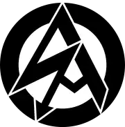 Emblème de la SA en noir et blanc